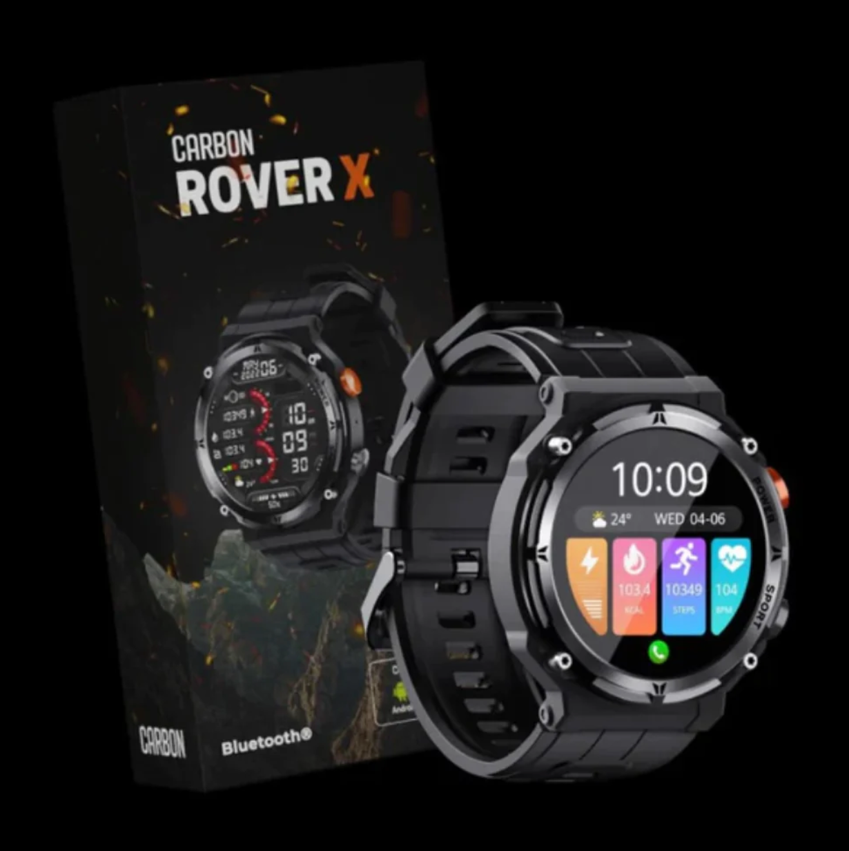 Reloj Inteligente Carbon Rover FD68 Impermeable